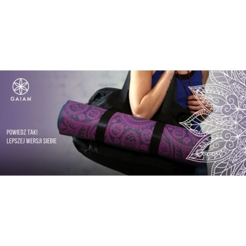 Mata do jogi Gaiam Premium Auabergine Swirl 6mm 62892 N/A