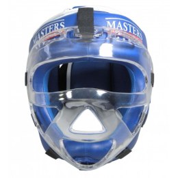 Kask bokserski Masters z maską KSSPU-M (WAKO APPROVED) 02119891-M02 niebieski+M