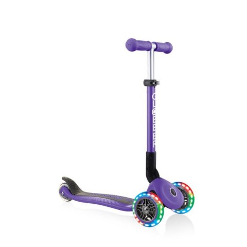 Hulajnoga 3-kołowa Globber Foldable Lights Violet Jr 437-103 N/A