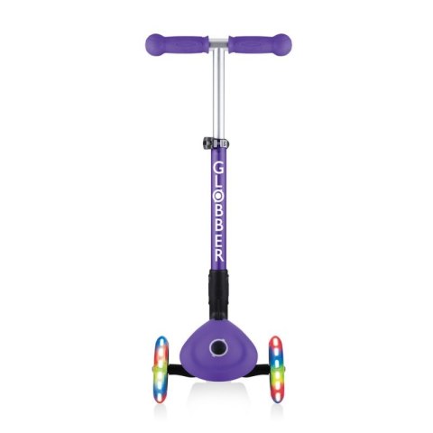 Hulajnoga 3-kołowa Globber Foldable Lights Violet Jr 437-103 N/A