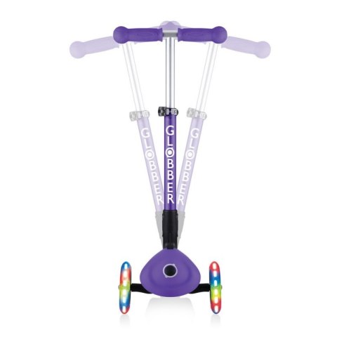 Hulajnoga 3-kołowa Globber Foldable Lights Violet Jr 437-103 N/A