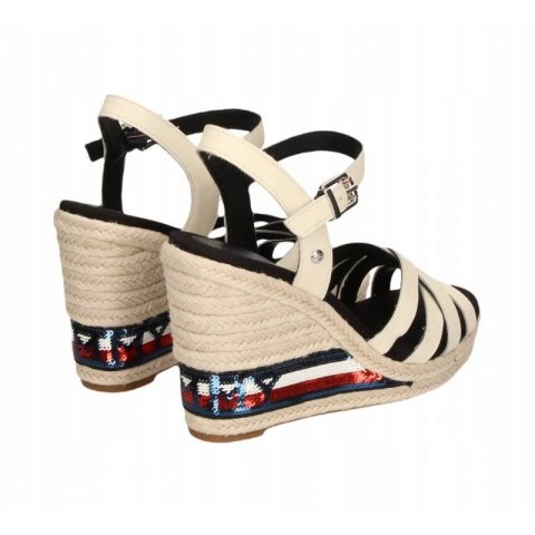 Sandały Tommy Hilfiger W High Wedge FW0FW04843 38