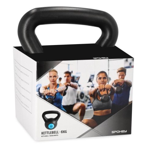 Obciążenie, Kettlebell Spokey Ketla 6 kg SPK-940844 Czarny