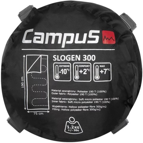 Śpiwór Campus Slogen 300 Right Sleeping Bag CUP701123404 One size