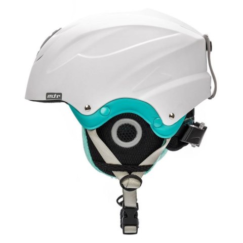 Kask narciarski Meteor Lumi biały/miętowy 24858-24860 uniw